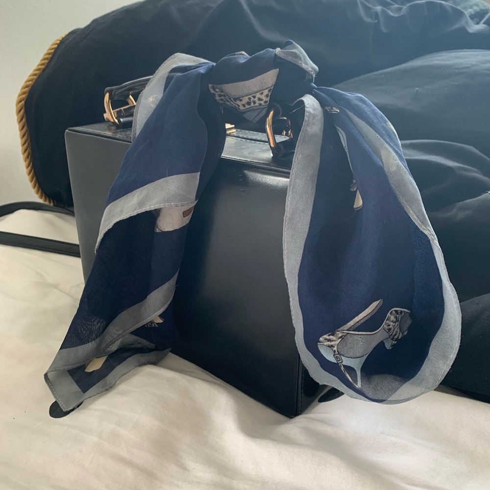 Vintage Navy Shoe Scarf